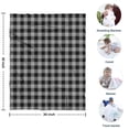 thumbnail image 4 of Gray Black Checkerboard Checkered Pattern Blanket,Comfortable Soft Flannel Throw Blanket,All Season,Warm Lightweight Blankets for Sofa Bed Couch Living Room Chair,30"x40", 4 of 4
