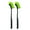 Green, variant on 2Pcs Car Wheel Tire Brush Curved Head Flexible Truck Wheel Hub Wash Detail Deep Cleaning Brushes Cleaner Hand Tool