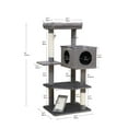 thumbnail image 2 of "Catry Minimalistic Contemporary Cat Tree - 49"", 5 Level, Large, Yara, Cat Activity Center with Plush Condo", 2 of 10