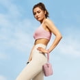 thumbnail image 3 of Cartera de pulsera VONAL, acolchada, de nailon, con bloqueo RFID, rosa, para mujer, 3 of 8