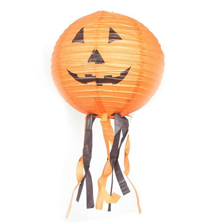 Halloween Pumpkin Paper Lanterns Shopping Mall Hotel Decoration Supplies Ghost Festival Lantern Holiday Party Decor Scary Prop
