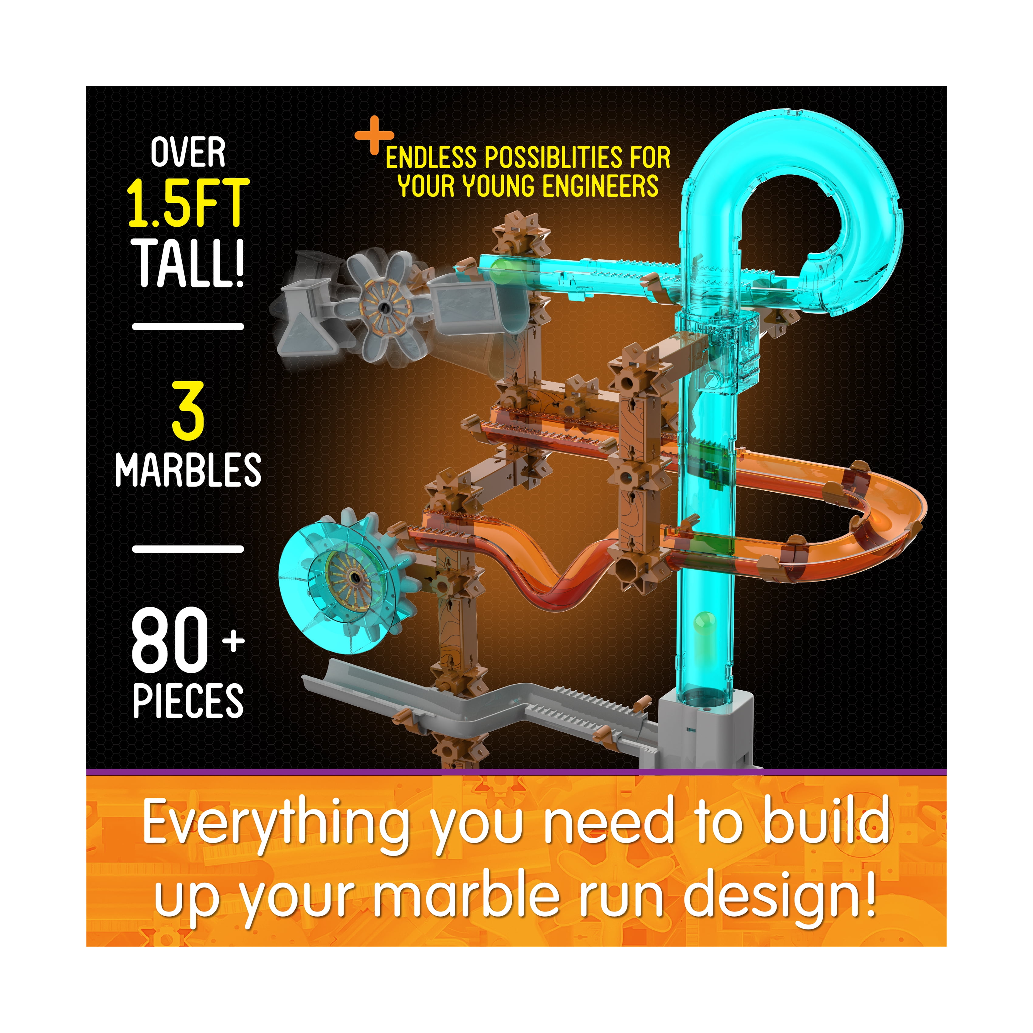 The Learning Journey Techno Gears Marble Mania - Catapult Launch: 80+ Pcs