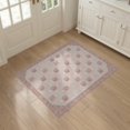 thumbnail image 3 of ODIKA 3'x5' Washable Accent Rug Vintage Pink Trellis Alfombra Para Cuarto Boho Scattered for Bedside, Nursery Room, Pet Friendly & Non-Shedding, 3 of 7