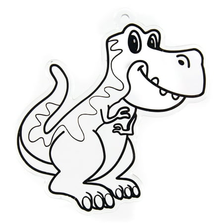Hello Hobby Ready-to-Paint Clear T-Rex Sun Catcher