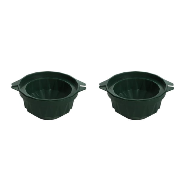 Matsuzay Bandeja para hacer moldes para vasos de hielo, vasos de autoensamblaje, herramienta para beber jugo, cubo de plástico, refrigerador Verde oscuro 2Conjunto
