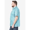 thumbnail image 4 of KingSize Men's Big & Tall Wrinkle-Resistant Short Sleeve Button Down, Printed, 4 of 6