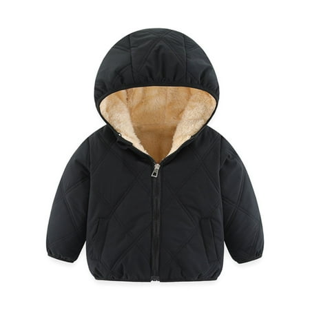

Kids Baby Winter Coat Jacket Boys Girls Winter Coats with Hoods for Toddler Kids Baby， Padded Light Puffer Jacket Outerwear Infant Cotton Jacke