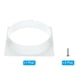 thumbnail image 3 of Placa de pared de brida de conector de conducto Uxcell para secadora, cuadrada a redonda, placa de conducto recto blanca de 8", 3 of 5