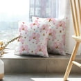 thumbnail image 6 of LALILO Throw Pillow Covers Cute Cartoon Pink Couple Pig Red Flower Cushion Cover 18" x 18", 4281 Pack, 6 of 6