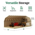 thumbnail image 5 of Little Cottage Co. 10x20 Classic Gambrel Barn with 4 ft. Sidewalls, Outdoor Wood Storage Shed Do-It-Yourself Precut Kit, 5 of 13