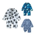 thumbnail image 6 of Douhoow Baby Boys One Piece Swimsuit Shark Sun Protection Bathing Suit Toddler Long Sleeve Swimwear, 6 of 9
