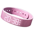 thumbnail image 2 of Vibrating Alarm Wristband for Heavy Sleepers, Friendly Wake Up Sleep Watch, Wrist Alarm, 20-Day Battery Life Alarm Bracelet,Silent Alarm Wristband, Portable Comfortable Sensory Alarm Clock,Pink, 2 of 6