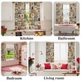 thumbnail image 6 of Vintage Rustic Farmhouse Plaid Sheer Curtains 72 Inch Long Rod Pocket Semi Transparent Light Filtering Window Drapes for Kitchen Bedroom Living Room,2 Panels, Farm Animals Barn Stars, 6 of 9