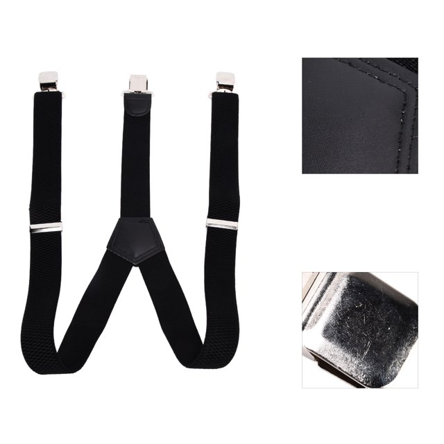 Bretelles Larges Réglables pour Hommes Fête Formelle, Fixation Forte Clip en Métal, Beau Pratique à la Mode pour Usage Quotidien