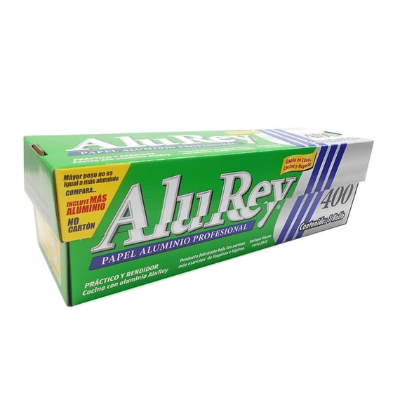 Papel Aluminio Alurey 80 m x 29 cm