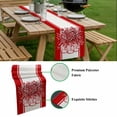 thumbnail image 5 of Eucalyptus Red Table Runner - 90 Inch Long, Kitchen Dining Table Runner Dresser Scarves, Stripe Bottle Flower Cactus Retro Plant Farmhouse Decor for Coffee Tables Wedding Party Banquet, 5 of 8