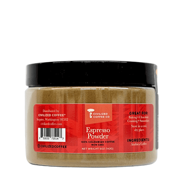 Civilized Coffee Espresso Powder for Baking & Smoothies Non-GMO, Gluten Free, 100% Coffee  (5 oz)