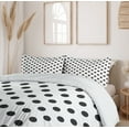 thumbnail image 6 of Ambesonne Retro Duvet Cover Sets, Nostalgic Polka Dots Art, 2-Queen, Charcoal Grey, 6 of 6