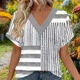 thumbnail image 4 of YUGYXL Womens Summer Tops Casual Short Sleeve Shirts Plus Size Oversized Trendy Boho Floral Graphic Tee Gray Tops L, 4 of 6