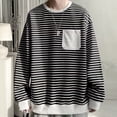 thumbnail image 4 of Blusas y camisas de manga larga y cuello redondo para hombre, blusas informales con estampado y bolsillo, blusas de manga larga y cuello redondo, blusas de poliéster para hombre, 4 of 8