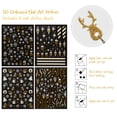 thumbnail image 2 of Wrapables 5D Embossed Festive Holiday Nail Art Decal Stickers, Self Adhesive Xmas Design (Set of 4), Winter Magic, 2 of 4