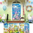 thumbnail image 2 of SLYNSHome Happy Easter Door Cover Cute Bunny Door Clothes Party Supplies Easter Welcome Porch Sign Banner for Spring Holiday Party Decor, 2 of 3