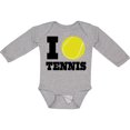 thumbnail image 3 of Inktastic Tennis Boys or Girls Long Sleeve Baby Bodysuit, 3 of 5