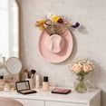 thumbnail image 5 of Ceramic Cowboy Hat Hanging Vase 1pc, Pink Hanging Wall Planter for Artificial Flowers, Rustic Farmhouse Home Decor for Bathroom Living Room, Office, and Home Decor, 5 of 7