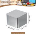 thumbnail image 2 of Uxcell Rectangular Tin Box, Metal Storage Tin Box Portable Storage Container with Lid for Tea Candy Treats Gifts Silver, 2 of 7