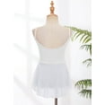 thumbnail image 5 of MSemis Kids Girls Ballet Dance Dress Gymnastics Leotard Tulle Tutu Skirt Dancewear White 15-16, 5 of 7