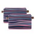 thumbnail image 2 of Colorful Wave Lines Square Storage Bins with Handles Collapsible Containing Box 1 Pack, 2 of 9