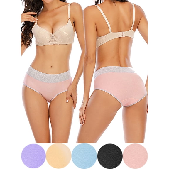 Tinglu 5pcs Sexy Underwear for Women Underpants Knickers Panties Bikini Briefs Women