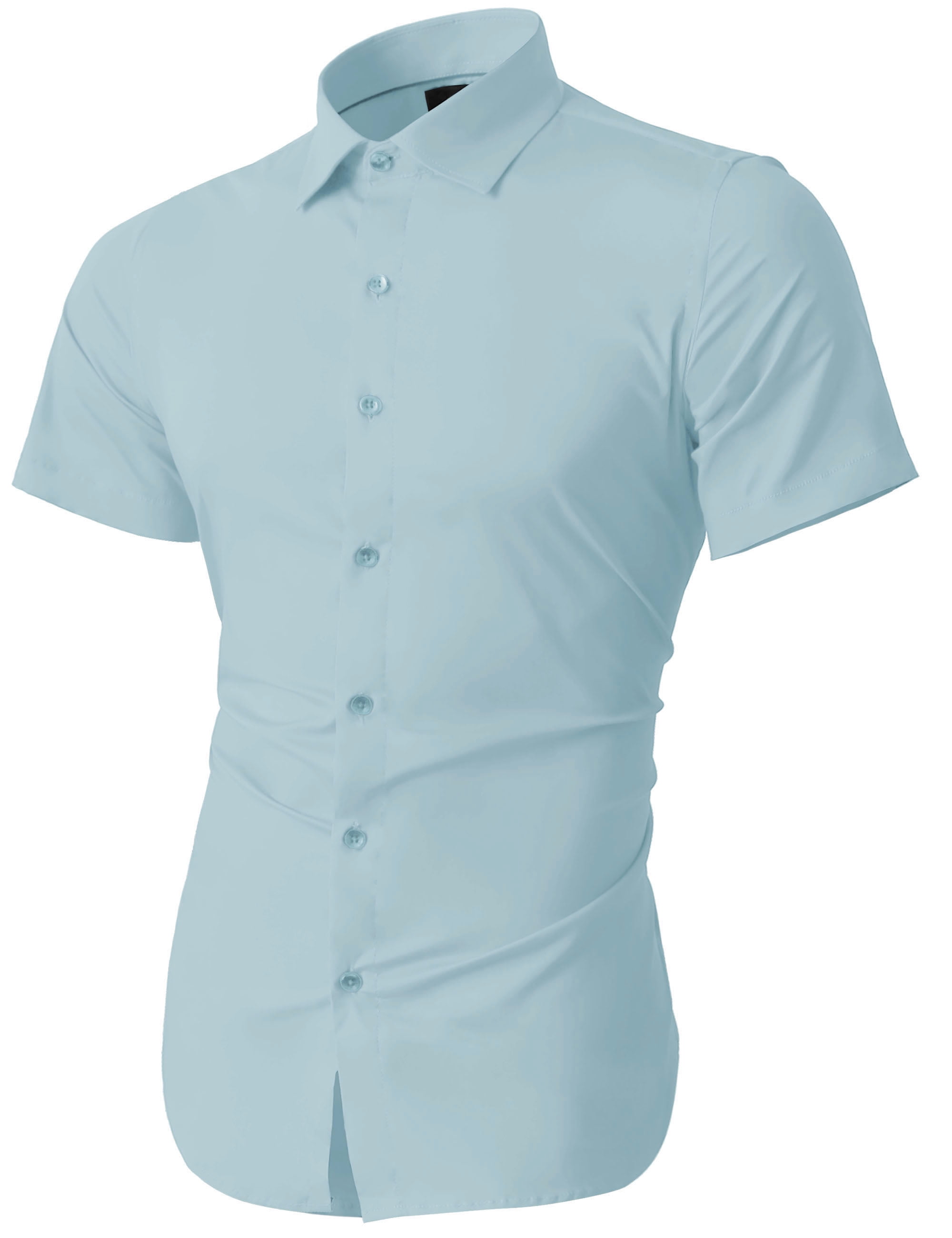 walmart mens short sleeve dress shirts