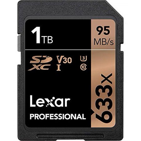 Lexar LSD1TCBNA633 Professional 633x 1TB Class 10 SDXC UHS-I/U3 Memory Card