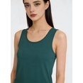 thumbnail image 2 of Tank Top for Women Summer Sleeveless Scoop Neck Workout Tank Tops Loose Basic Vest Tee Shirts Green XL, 2 of 9