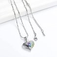 thumbnail image 5 of Heart Cremation Urn Necklace Pendant for Human Ashes - A Piece of My Heart Lives in Heaven Memorial Keepsakes Cremation Jewelry, 5 of 7