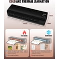 thumbnail image 3 of Tigebraver 13 Inch Laminator Machine, A3 9-in-1 Thermal Laminator With Sheets, Fast 60-Second Warm-Up & Never-Jam Design For Hot & Cold Laminating, For Home, Office & School (Black), 3 of 8