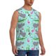 thumbnail image 2 of Balery Hippo With Flamingos And Crocodiles Camisetas sin mangas para hombre, absorbe la humedad y protege contra el mal olor.-Small, 2 of 7