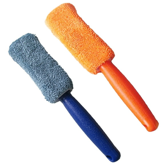 GOOHOCHY  2 Pcs Tire Brush Wheel Cleaner Detailing Wash Rim Cleaning Brushes