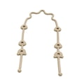 thumbnail image 2 of Cadena De Chupete De Silicona Cadena De Cordón De Chupete De Regalo Para Coche Recién Nacido Beige, 2 of 8