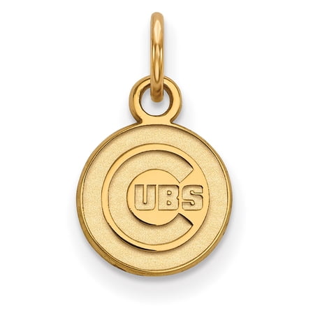 Women's Chicago Cubs Gold-Plated Sterling Silver Extra-Small Pendant