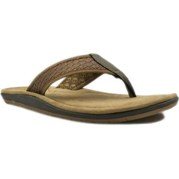 basket weave flip flops