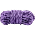 thumbnail image 4 of Ljia 4-Pack Soft Cotton Rope, 32 Feet, 8 mm Purple, Durable Thick Silk Rope, Multipurpose Braided Twisted A605, 4 of 7