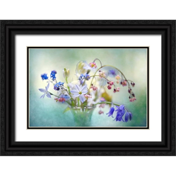 Parker, Jacky 24x17 Black Ornate Wood Framed with Double Matting Museum Art Print Titled - Spring Treasures
