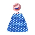 thumbnail image 5 of Patriotic Dog Costume Set with Hat, 4th of July Pet Apparel, Holiday Dress-Up Outfit for Small to Medium Dogs, 5 of 6