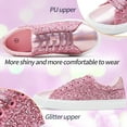 thumbnail image 2 of AOMAIS Women Glitter Sneakers Sparkly Low Top Sequins Sneakers Lace Up Tennis Shoes Comfort Bling Shoes Fashion Shiny Walking Shoes(Pink Glitter US10), 2 of 8