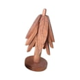 thumbnail image 2 of Posavasos de madera con forma de , creativos, decoraciones navideñas, salvamanteles de madera plegables para platos calientes, juego de manteles Juego de 3 piezas, 2 of 9