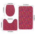 thumbnail image 2 of Bathroom Rugs Sets 3 Piece - African Women Bearing Clay Pots Absorbent Non Slip Bath Mats, U-Shape Toilet Lid Cover, Contour Mat, Soft Washable Shower Mats Bath Rug Mat for Bathroom Tub Toilet, 2 of 7