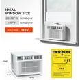 thumbnail image 6 of VINGLI Smart 12000 BTU Window Air Conditioner with WiFi, Energy Saving Window AC Unit with Remote & App Control, Timer Function & Easy Install Kit, for Rooms up to 550 Square Feet, 115V/60Hz, White, 6 of 7