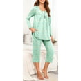 thumbnail image 3 of DreamFish Women's Pajama Sets Long Sleeve Button Down Sleepwear Nightwear Soft Pjs Lounge Sets, 3 of 5